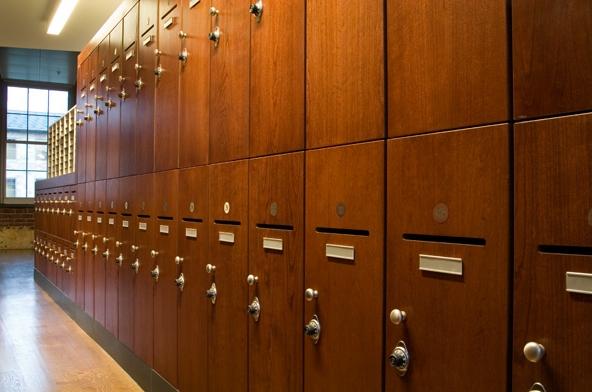 Wooden lockers