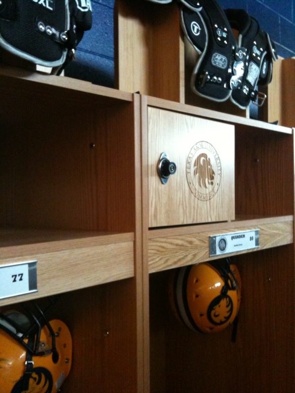 College team lockers