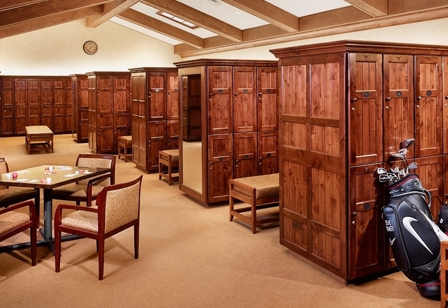 Wooden lockers are a perfect fit for any country club